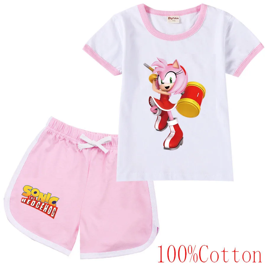 2022 Casual Boys Clothes Sonic T Shirt Sets Summer Kids Cartoon Shorts Girls Sport Outfit Children Clothing Fashion Tees Suit
2022 Casual Boys Clothes Sonic T Shirt Sets Summer Kids Cartoon Shorts Girls Sport Outfit Children Clothing Fashion Tees Suit