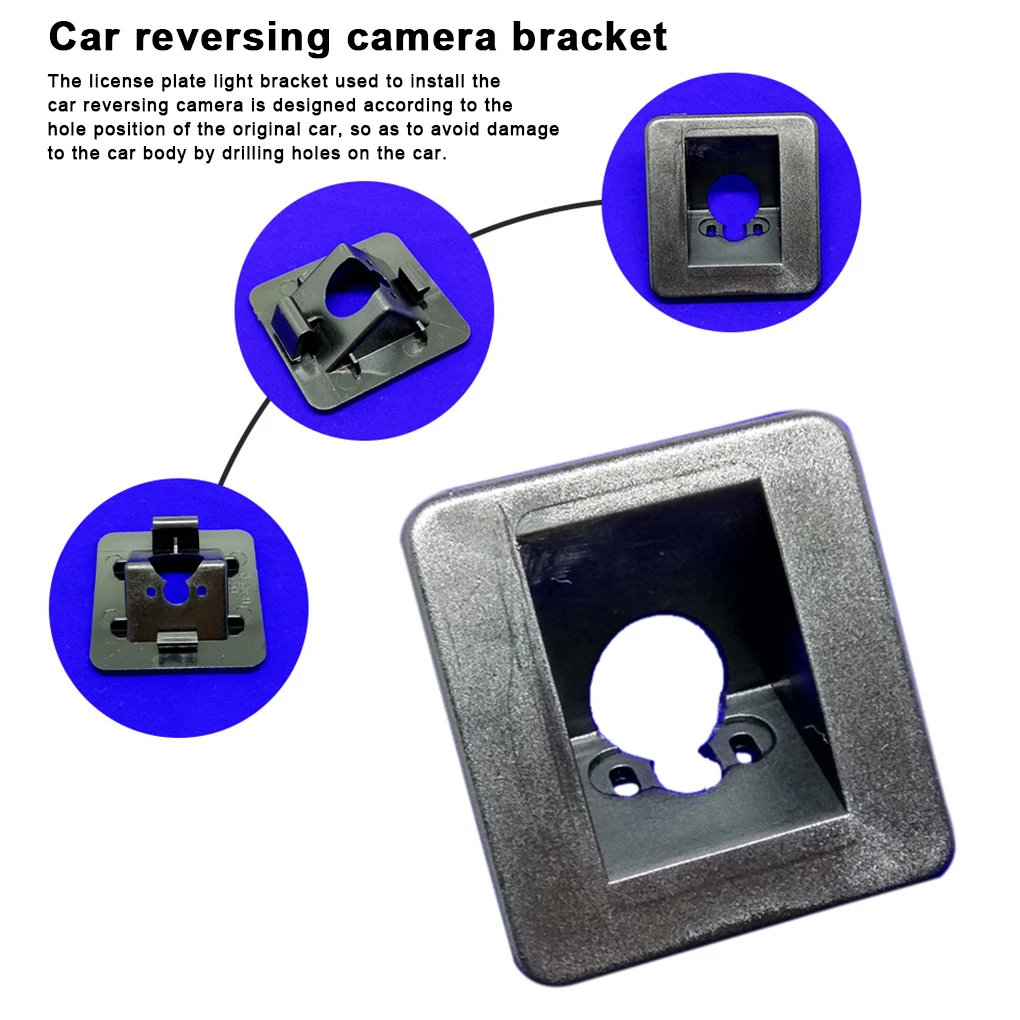 Car Rear View Camera Bracket License Plate Light Housing Cover Mount Universal Auto Automobile Reversing Backup Holder 
Car Rear View Camera Bracket License Plate Light Housing Cover Mount Universal Auto Automobile Reversing Backup Holder