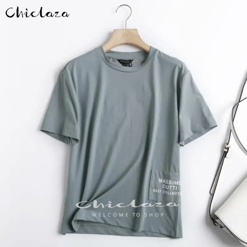 CHICLAZA Women Letter Print High Quality Cotton T Shirt Long Sleeve O Neck Tees Ladies Casual Tee Shirt Street Wear Top
CHICLAZA Women Letter Print High Quality Cotton T Shirt Long Sleeve O Neck Tees Ladies Casual Tee Shirt Street Wear Top