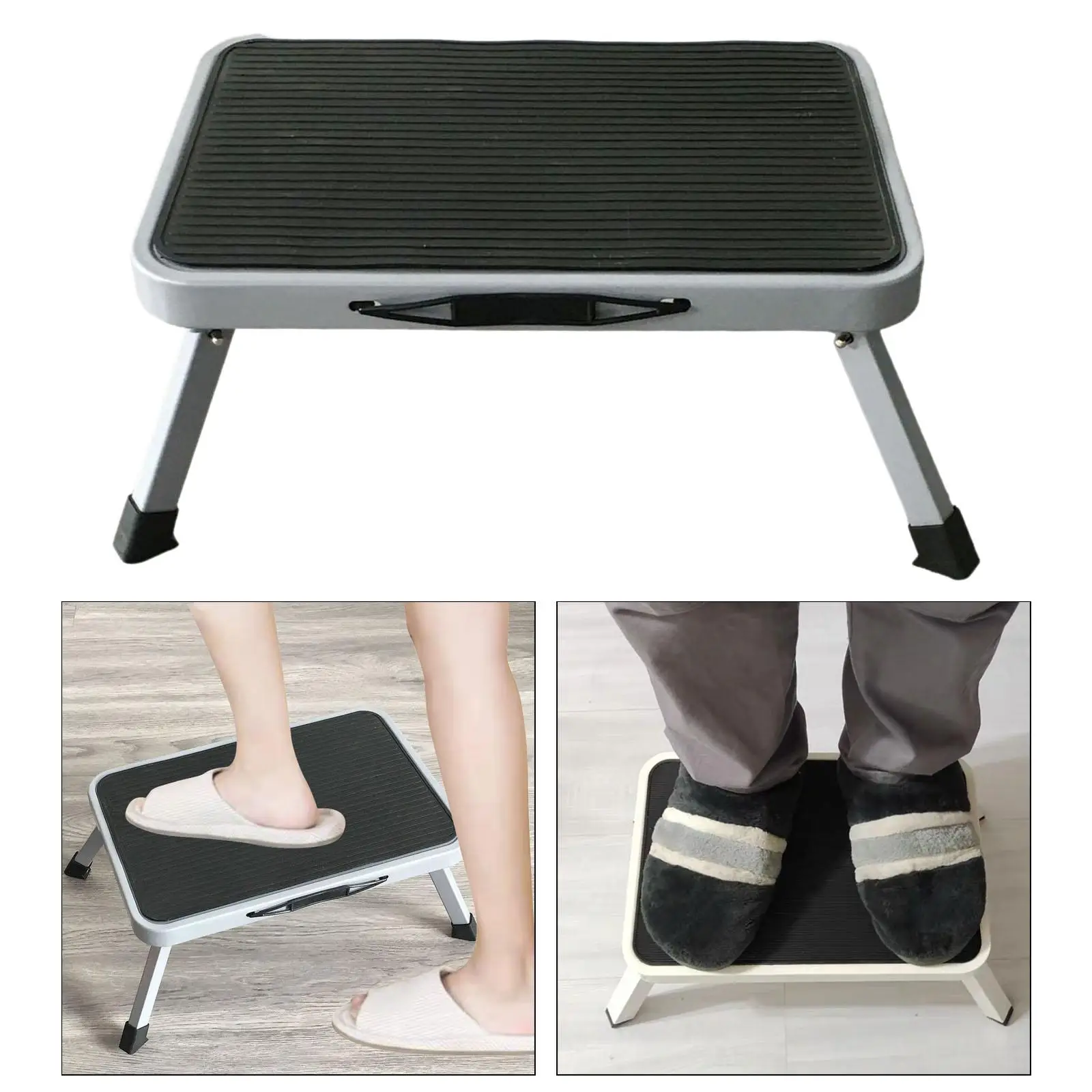 Foldable Foot Stools Portable Non Slip Step Ladder Steel for Bedside Closet Garage Bed Maximum Load 150KG 47cmx32cmx17cm
Foldable Foot Stools Portable Non Slip Step Ladder Steel for Bedside Closet Garage Bed Maximum Load 150KG 47cmx32cmx17cm