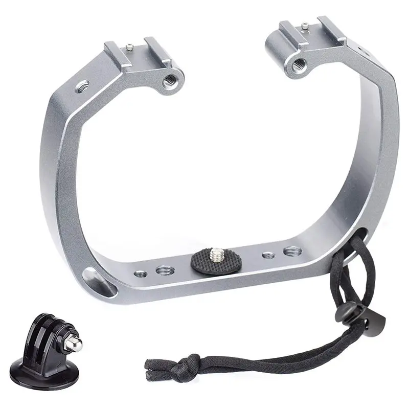 Hot 3C-Underwater Diving Rig With Cold Shoe Mounts & Wrist Strap For Goprohero3, Hero4, Hero5, Hero6, Hero7 And Other Waterproof 
Hot 3C-Underwater Diving Rig With Cold Shoe Mounts & Wrist Strap For Goprohero3, Hero4, Hero5, Hero6, Hero7 And Other Waterproof