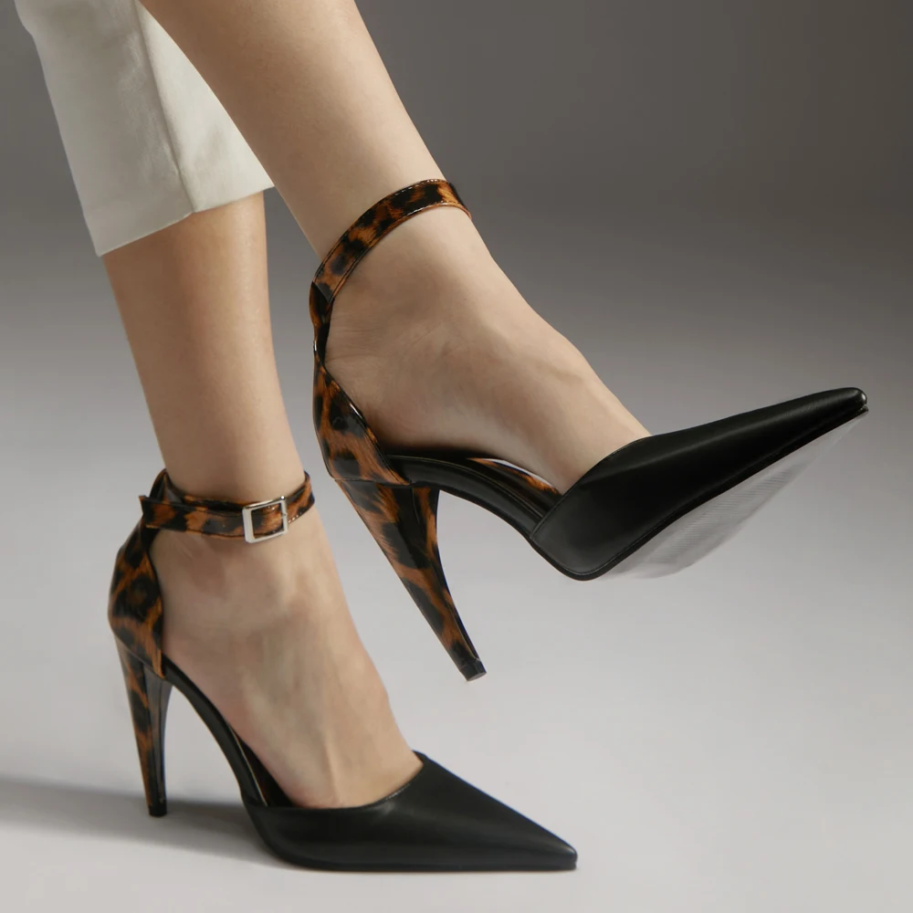 4 Inch High Heel Sexy Leopard Print Ankle Strap Pumps Big Size 36-46 Custom More Color 
4 Inch High Heel Sexy Leopard Print Ankle Strap Pumps Big Size 36-46 Custom More Color