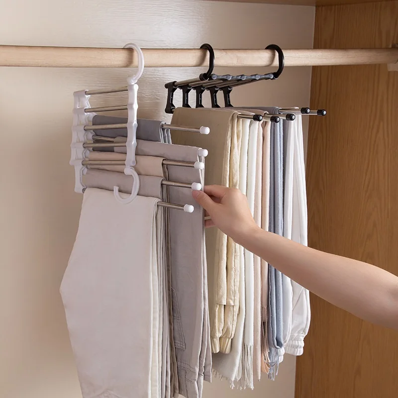 Folding Pants Rack Multi Functional Stainless Steel Magic Multi-layer Household Storage Magic Folding Clothes Racks Pants Rack
Folding Pants Rack Multi Functional Stainless Steel Magic Multi-layer Household Storage Magic Folding Clothes Racks Pants Rack