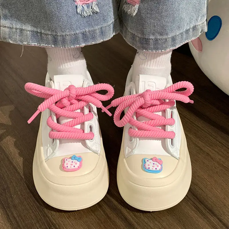 Кавайные аниме Hello Kitty Sanriod женские маленькие белые ботинки с большой головой Новинка 2023 повседневные ботинки на толстой подошве для весны и ...
Кавайные аниме Hello Kitty Sanriod женские маленькие белые ботинки с большой головой Новинка 2023 повседневные ботинки на толстой подошве для весны и ...
