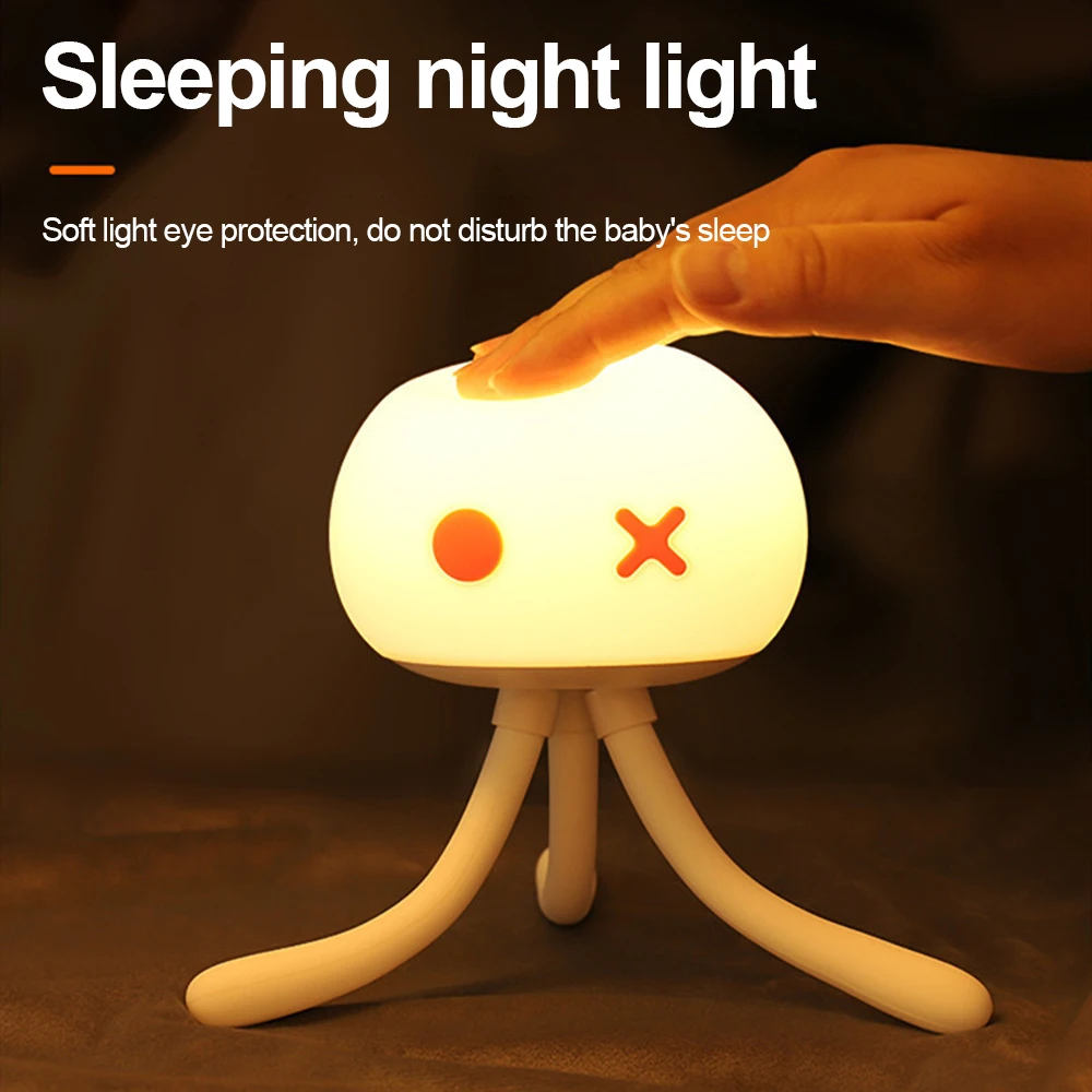 Kids Night Light Cute Jellyfish Bedside Nursery Lamp USB Rechargeable Touch Control Bedroom Lamp Children Adjustable Night Light
Kids Night Light Cute Jellyfish Bedside Nursery Lamp USB Rechargeable Touch Control Bedroom Lamp Children Adjustable Night Light