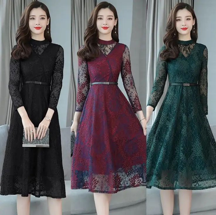 Женское кружевное платье, модное платье-трапеция средней длины с длинными рукавами и средней талией, элегантное платье средней длины для ве...
Женское кружевное платье, модное платье-трапеция средней длины с длинными рукавами и средней талией, элегантное платье средней длины для ве...
