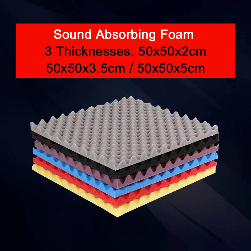 1pcs 50x50cm Studio Acoustic Foam Sound Absorbing Panels Acoustic Panel Sound Proof Insulation Sealing Strips Wall Panels
1pcs 50x50cm Studio Acoustic Foam Sound Absorbing Panels Acoustic Panel Sound Proof Insulation Sealing Strips Wall Panels