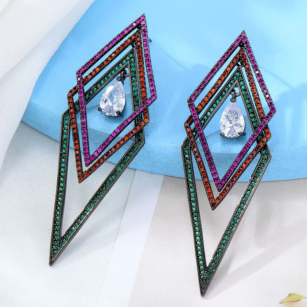 GODKI Famous Multicolor Stud Earrings for Women Wedding Cubic Zircon Fashion Engagement Party Jewelry pendientes mujer moda 2022
GODKI Famous Multicolor Stud Earrings for Women Wedding Cubic Zircon Fashion Engagement Party Jewelry pendientes mujer moda 2022