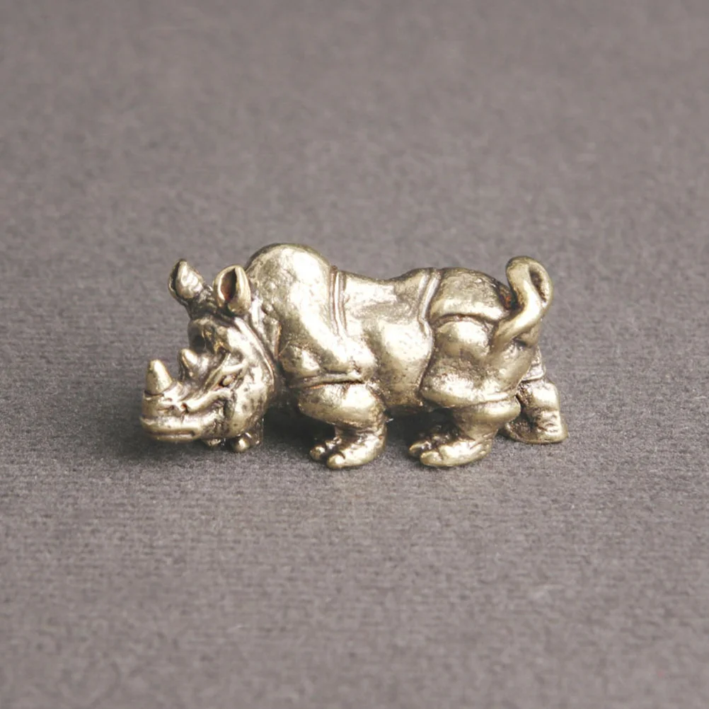 Rhinoceros Ornament Decoration Rhinoceros Shaped Figurine Miniature Brass Rhinoceros Statue
Rhinoceros Ornament Decoration Rhinoceros Shaped Figurine Miniature Brass Rhinoceros Statue