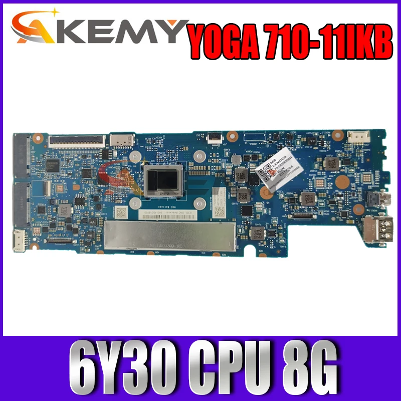 DYG21 NM-B011 для Lenovo YOGA 710-11IKB материнская плата для ноутбука 80V6 WIN с процессором 6Y30 UMA 8G FRU 5B20L46152 100% протестированная работа
DYG21 NM-B011 для Lenovo YOGA 710-11IKB материнская плата для ноутбука 80V6 WIN с процессором 6Y30 UMA 8G FRU 5B20L46152 100% протестированная работа