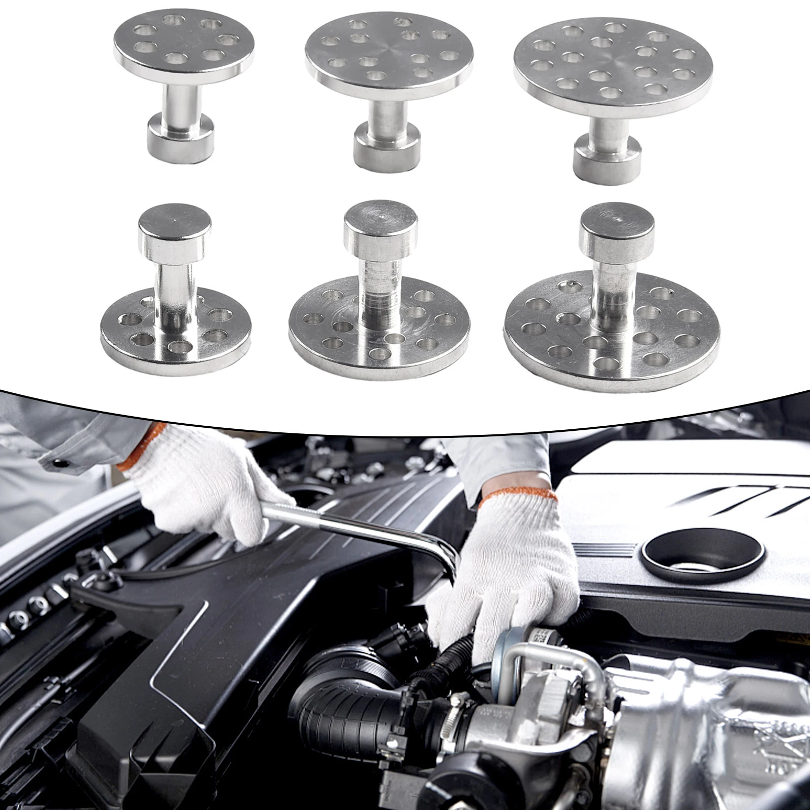 Easy to Use Car Dent Repair Kit 6 Sizes Aluminum Puller Tabs Cold Glue Perfect for DIY Dent Removal on All Vehicles
Easy to Use Car Dent Repair Kit 6 Sizes Aluminum Puller Tabs Cold Glue Perfect for DIY Dent Removal on All Vehicles
