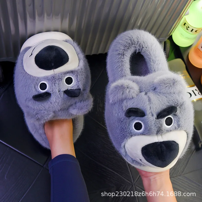 Men's Faux Fur Slippers Winter Warm Shoes Cute Cartoon Bear Soft Plush Couples Indoor Home Floor Slippers Women Cotton Footwear
Men's Faux Fur Slippers Winter Warm Shoes Cute Cartoon Bear Soft Plush Couples Indoor Home Floor Slippers Women Cotton Footwear