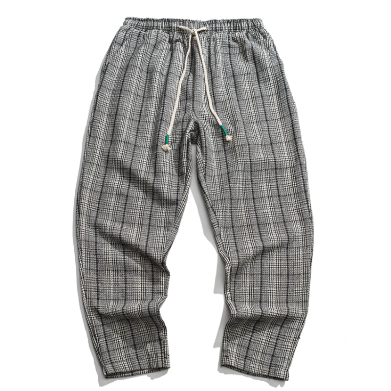 Plaid Harem Fashion Pants Thick Classic Pants Men Casual Style Chinese Harajuku Pants Japan Men's Large 2023 Size
Plaid Harem Fashion Pants Thick Classic Pants Men Casual Style Chinese Harajuku Pants Japan Men's Large 2023 Size