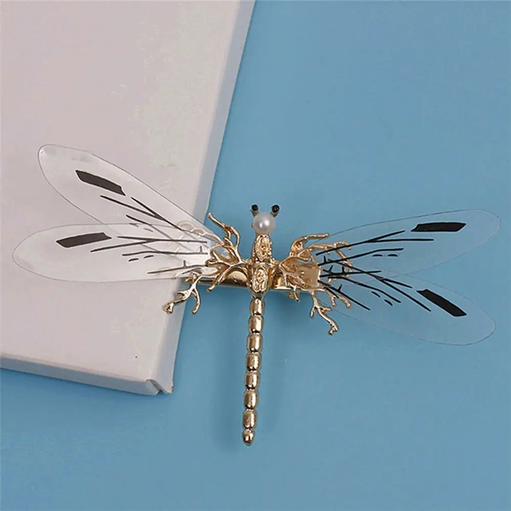 

Alloy Accessories Hair Clip Bride Bridal Jewelry Baroque Dragonfly Hairpins Wedding Headdress Gold