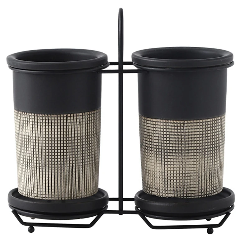 Рельефная керамическая стойка для палочек в стиле ретро, подставка под трубку для сливного ножа, вилки, бытовые двойные трубки для палочек, B
Рельефная керамическая стойка для палочек в стиле ретро, подставка под трубку для сливного ножа, вилки, бытовые двойные трубки для палочек, B