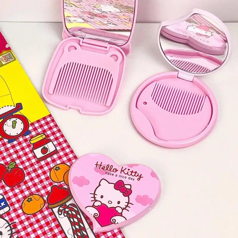 Оригинальное зеркало для макияжа Sanrio, Hello Kitty, мультяшный портативный складной цельный чехол для хранения, милый подарок для девочки на праздник
Оригинальное зеркало для макияжа Sanrio, Hello Kitty, мультяшный портативный складной цельный чехол для хранения, милый подарок для девочки на праздник