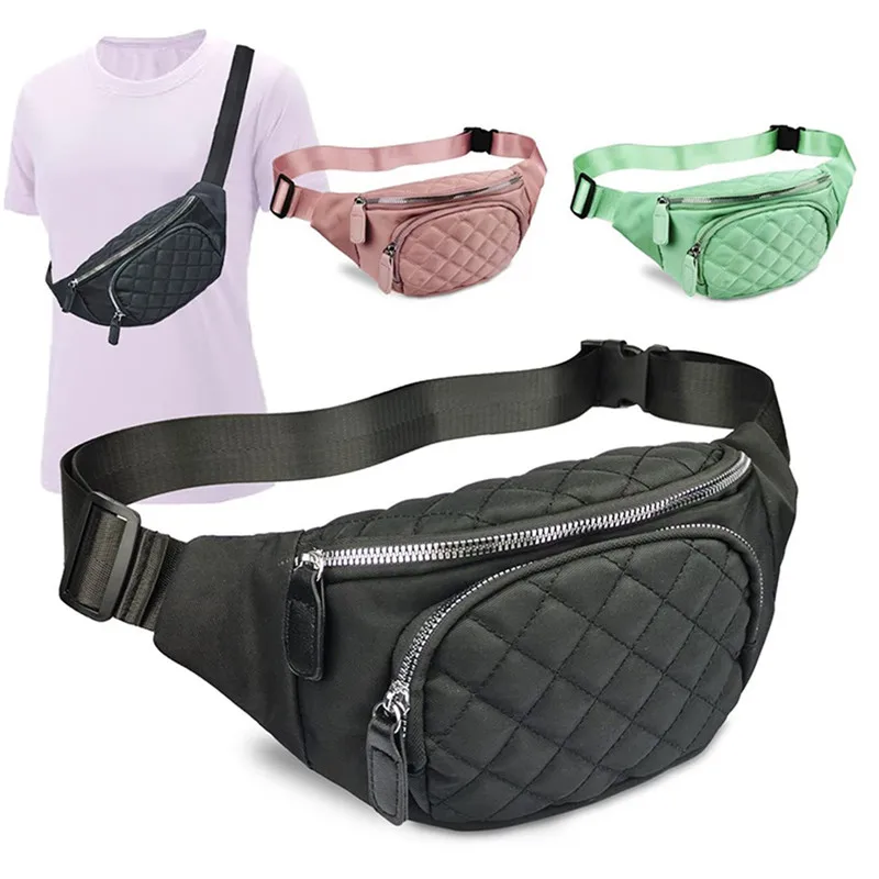 Women Men Fanny Waist Pack Lightweight Quilted Waist Chest Bag Zipper Crossbody Belt Purse for Travel Sports Festival Handbags
Women Men Fanny Waist Pack Lightweight Quilted Waist Chest Bag Zipper Crossbody Belt Purse for Travel Sports Festival Handbags