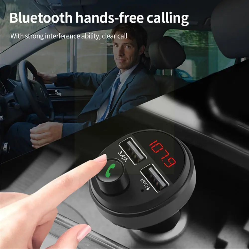FM-трансмиттер автомобильный беспроводной Bluetooth Радио модулятор Aux плеер USB автомобильный комплект а зарядное устройство для громкой связи д...
FM-трансмиттер автомобильный беспроводной Bluetooth Радио модулятор Aux плеер USB автомобильный комплект а зарядное устройство для громкой связи д...