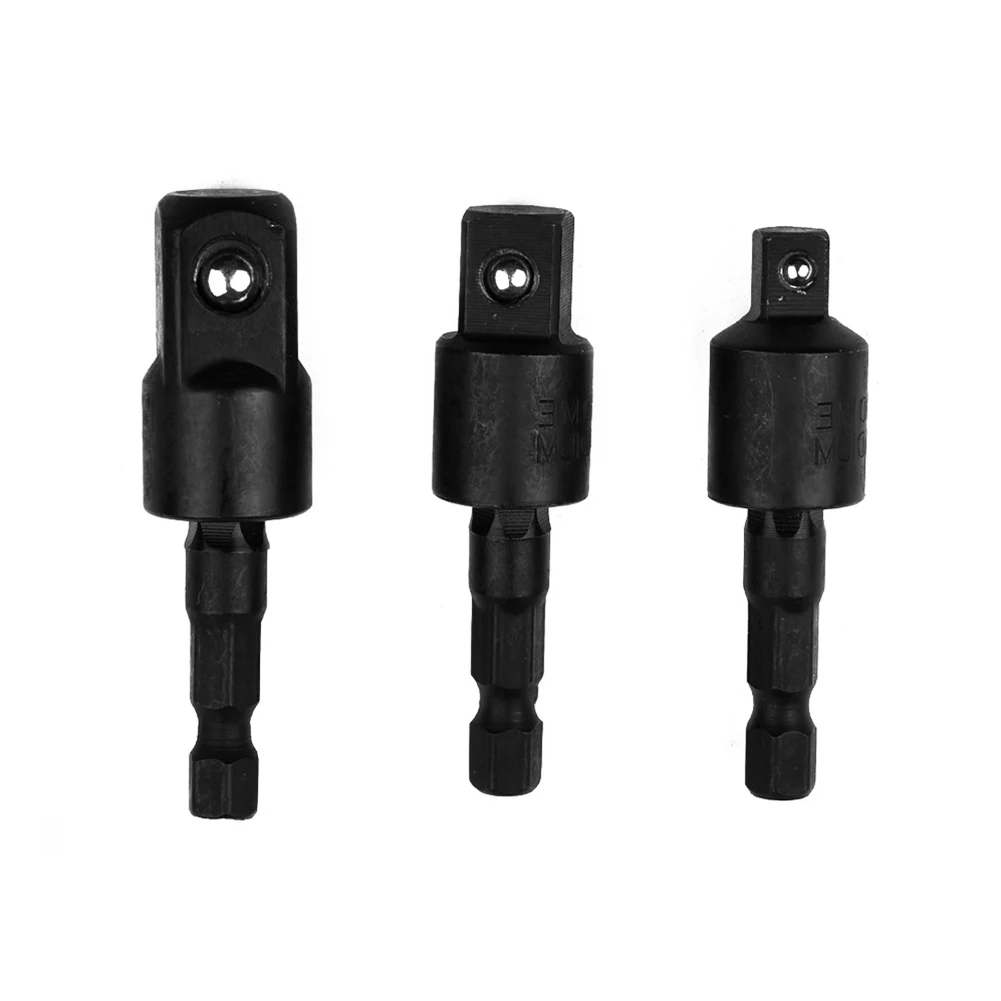 3pcs Socket Adapter 50mm 6.35mm Hex Shank 1/4" 3/8" 1/2" Steel For Impact Driver With Hex Shank To Square Socket Drill Bits
3pcs Socket Adapter 50mm 6.35mm Hex Shank 1/4" 3/8" 1/2" Steel For Impact Driver With Hex Shank To Square Socket Drill Bits