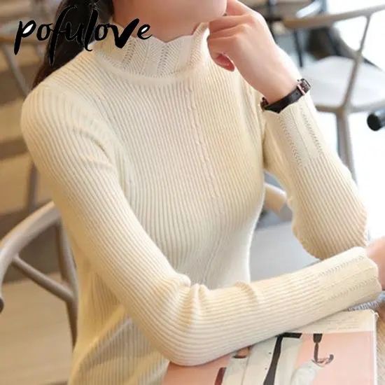 Half High Neck Sweater Women's Long Sleeved Knitting Solid Color Warm Bottoming Shirt Autumn and Winter Casual Dropshipping
Half High Neck Sweater Women's Long Sleeved Knitting Solid Color Warm Bottoming Shirt Autumn and Winter Casual Dropshipping