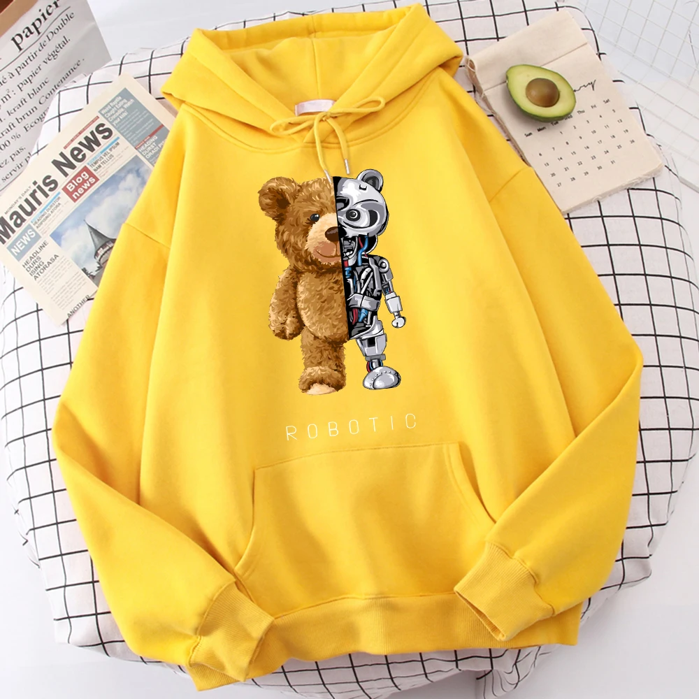 Мужские толстовки с принтом "медведь-робот" Качественный спортивный костюм Harajuku, дизайнерская свободная одежда, удобная мужская толстовка с графическим принтом
Мужские толстовки с принтом "медведь-робот" Качественный спортивный костюм Harajuku, дизайнерская свободная одежда, удобная мужская толстовка с графическим принтом