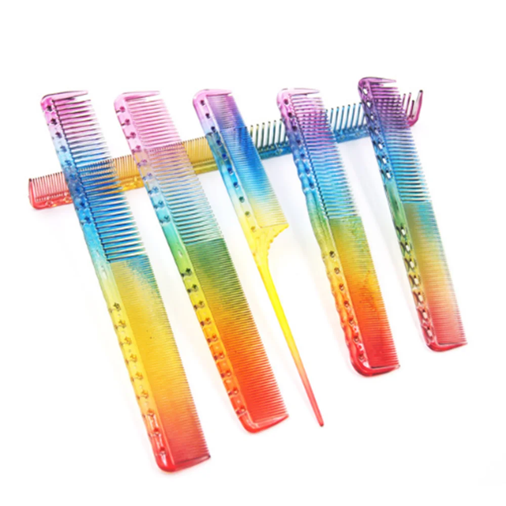 Professional Hair Comb Hair Brushes Rainbow Color Hair Cutting Comb Barber Comb Salon Hairdressing Hair Cutting Styling Tools
Professional Hair Comb Hair Brushes Rainbow Color Hair Cutting Comb Barber Comb Salon Hairdressing Hair Cutting Styling Tools