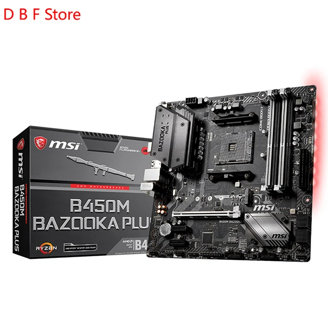 Материнская плата для ПК MSI B450M BAZOOKA PLUS micro atx ddr4, игровая материнская плата для настольного компьютера, разъем AM4, поддержка ЦП AMD B450, материнск...
Материнская плата для ПК MSI B450M BAZOOKA PLUS micro atx ddr4, игровая материнская плата для настольного компьютера, разъем AM4, поддержка ЦП AMD B450, материнск...