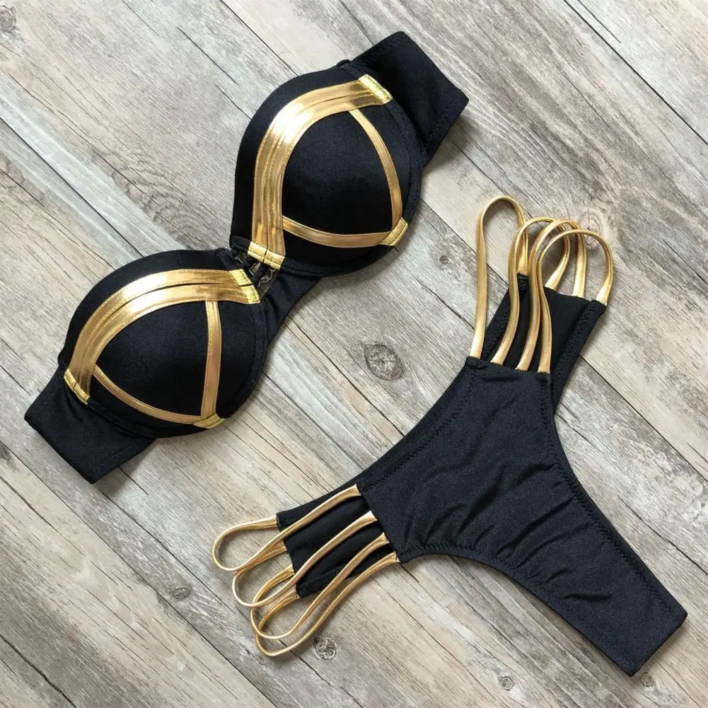 Vibrant Color Eye-catching Women Sexy Halter Bikini Bra Briefs Set Underwear for Girl
Vibrant Color Eye-catching Women Sexy Halter Bikini Bra Briefs Set Underwear for Girl