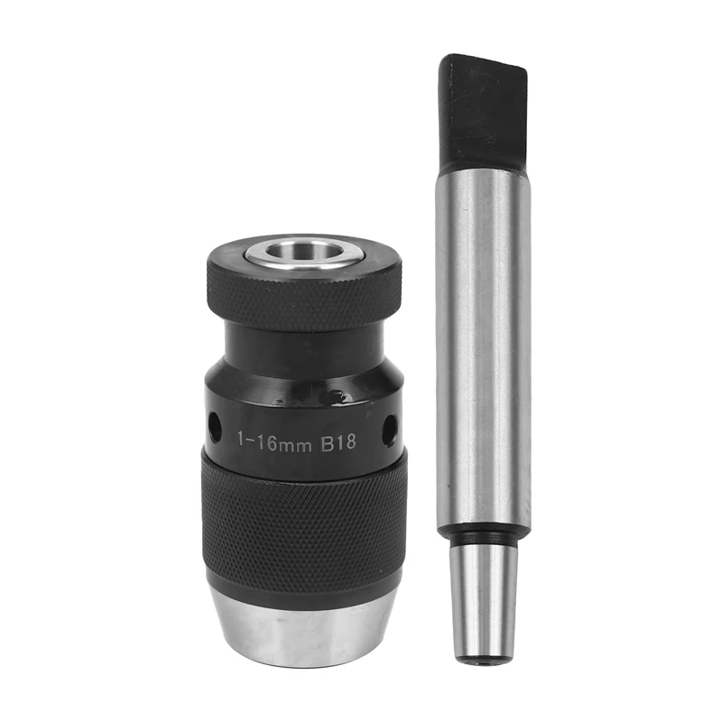 Self Tighten Keyless Drill Chuck Shank Morse Taper 1-16Mm MT3 B18 Light-Duty Hand Tightening Drill Chuck 
Self Tighten Keyless Drill Chuck Shank Morse Taper 1-16Mm MT3 B18 Light-Duty Hand Tightening Drill Chuck