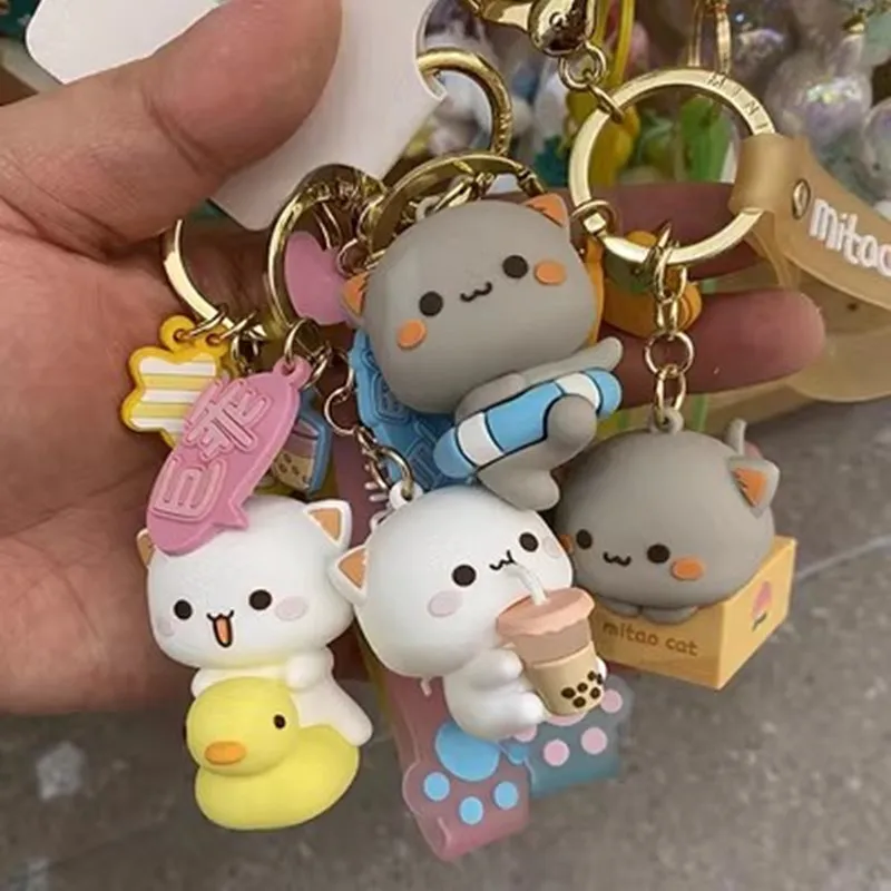 Kawaii Mitao Cat Anime Figures Keychain Silicone Doll Cosplay Key Ring Diy Car Key Holder Backpack Pendant Trinket Toys Gifts
Kawaii Mitao Cat Anime Figures Keychain Silicone Doll Cosplay Key Ring Diy Car Key Holder Backpack Pendant Trinket Toys Gifts