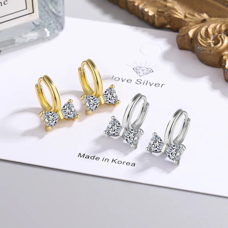925 Sterling Silver Bow Zircon Stud Earrings For Women Luxury Designer Jewelry Ladies Accessories Wholesale Free Shipping GaaBou
925 Sterling Silver Bow Zircon Stud Earrings For Women Luxury Designer Jewelry Ladies Accessories Wholesale Free Shipping GaaBou