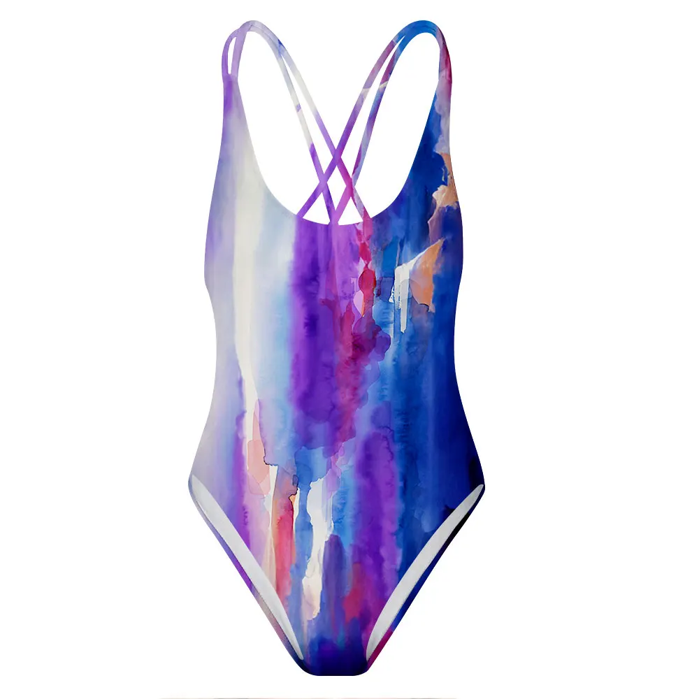 Women Sling One-piece Swimwear Colorful Clouds Print Backless Swimsuit Beach Bathing Suit
Women Sling One-piece Swimwear Colorful Clouds Print Backless Swimsuit Beach Bathing Suit
