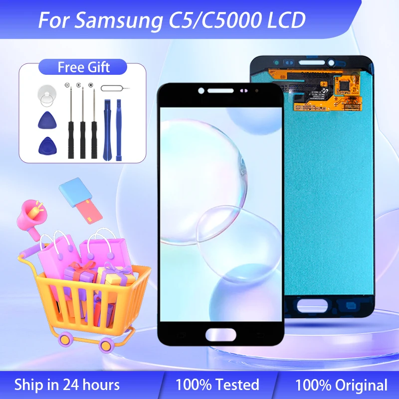 Wholesale 5.2 Inch C5 Display For Samsung Galaxy C5000 Lcd Touch Panel Screen Digitizer Assembly Free Shipping With Frame 
Wholesale 5.2 Inch C5 Display For Samsung Galaxy C5000 Lcd Touch Panel Screen Digitizer Assembly Free Shipping With Frame