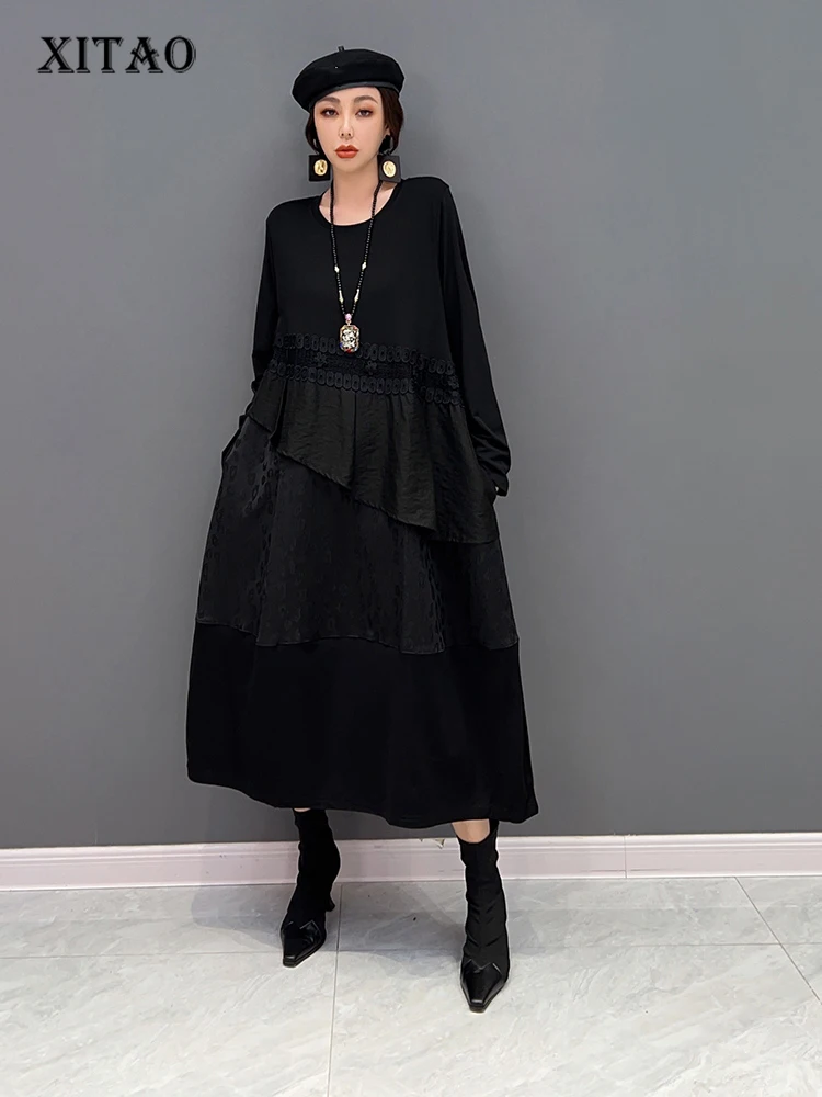 XITAO Black Pleated Dress Fashion Women Full Sleeve Goddess Fan Vintage Pullover 2022 Autumn Minority Loose Dress SMH10000
XITAO Black Pleated Dress Fashion Women Full Sleeve Goddess Fan Vintage Pullover 2022 Autumn Minority Loose Dress SMH10000