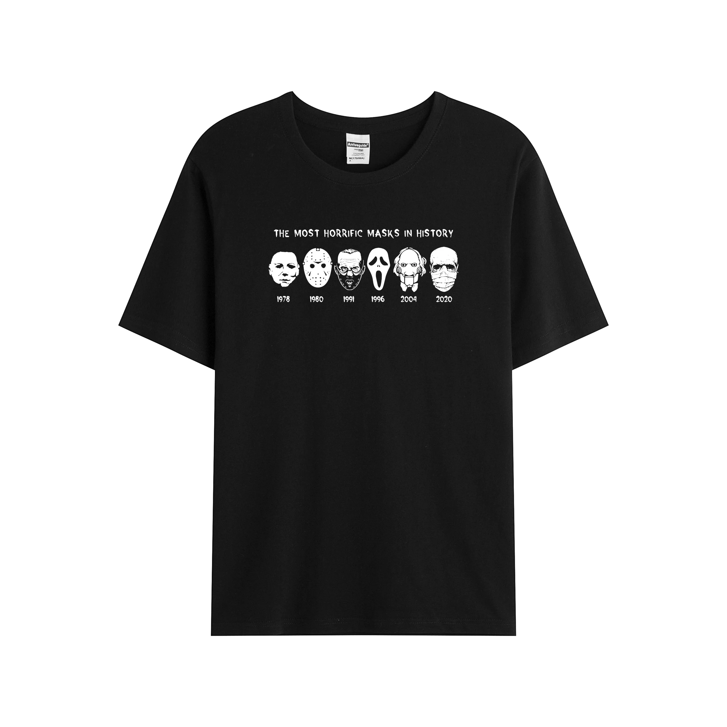 2021 Men/Women's Summer Black Street Fashion Hip Hop Horror Masks T-shirt Cotton Tees Short Sleeve Tops
2021 Men/Women's Summer Black Street Fashion Hip Hop Horror Masks T-shirt Cotton Tees Short Sleeve Tops