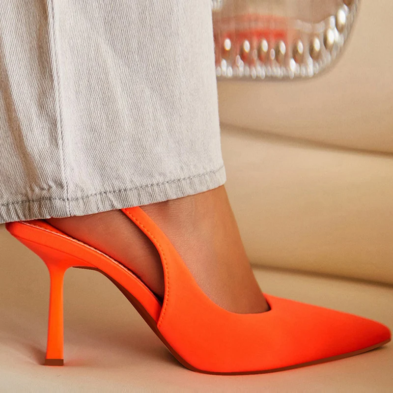 Elegant Slingback Party Ladies Pumps Shoes Slip On Women High Heels Sandals Pointed Toe Female Casual Outdoor Slides Big Size
Elegant Slingback Party Ladies Pumps Shoes Slip On Women High Heels Sandals Pointed Toe Female Casual Outdoor Slides Big Size