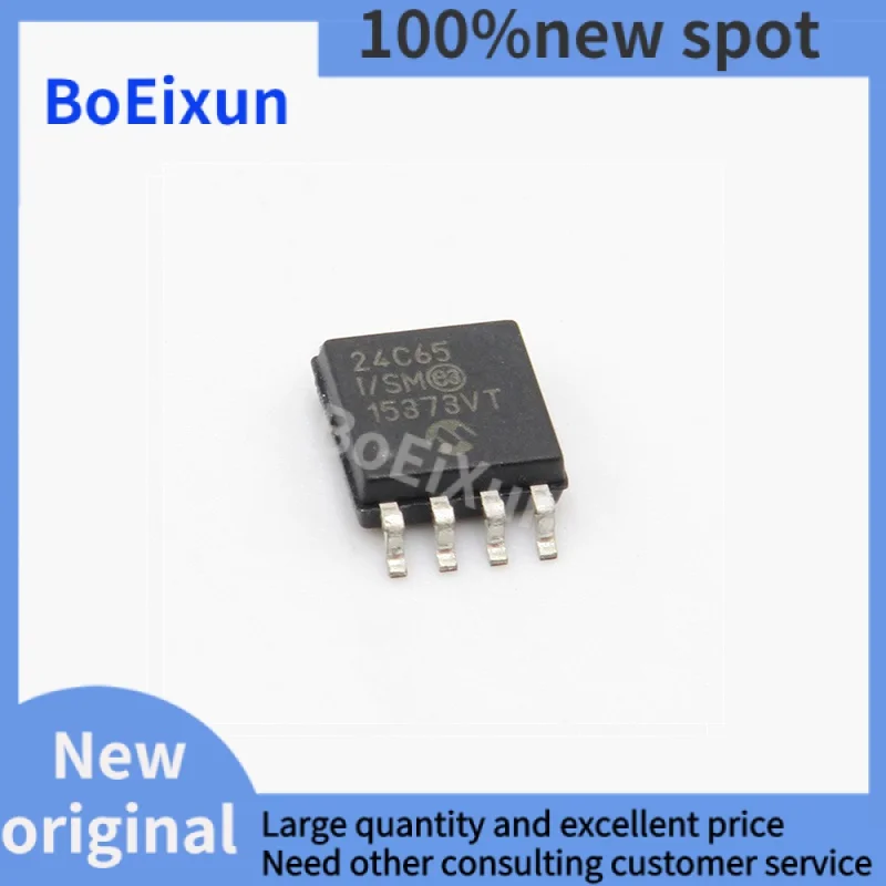 

1-100 шт. 24C65-I/SM SMD SOP-8 EEPROM чип памяти IC EEPROM 64K I2C 400 кГц 8вечерний совершенно новый оригинальный 24C65