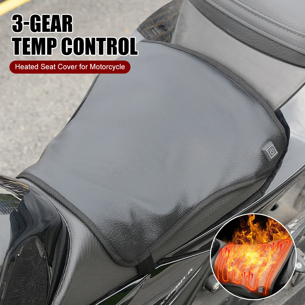 New Heated Seat Cushion For Motorcycle Electric Bikes Heating Seat Cover 3-Gear Temperature Setting Waterproof Leather Seat Pad
New Heated Seat Cushion For Motorcycle Electric Bikes Heating Seat Cover 3-Gear Temperature Setting Waterproof Leather Seat Pad