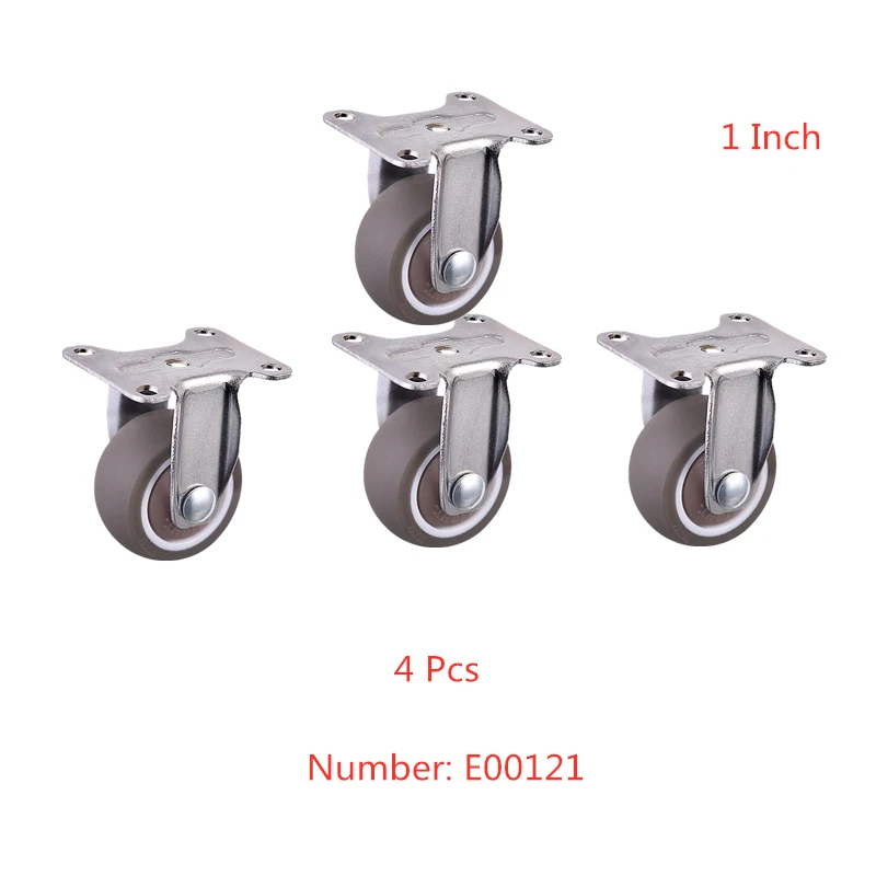4 Pcs/Lot Casters 1 Inch Chrome Plated Tpe Directional Wheel Bearing, Mute Wear-Resistant Rubber
4 Pcs/Lot Casters 1 Inch Chrome Plated Tpe Directional Wheel Bearing, Mute Wear-Resistant Rubber