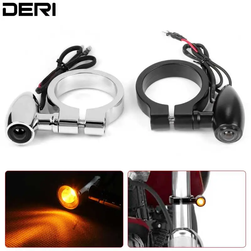 Amber LED Turn Lights For Motorbike 41mm Front Tubes Mini Driving Directional Signal Warning Lamps Universal For 12V Motorcycle
Amber LED Turn Lights For Motorbike 41mm Front Tubes Mini Driving Directional Signal Warning Lamps Universal For 12V Motorcycle