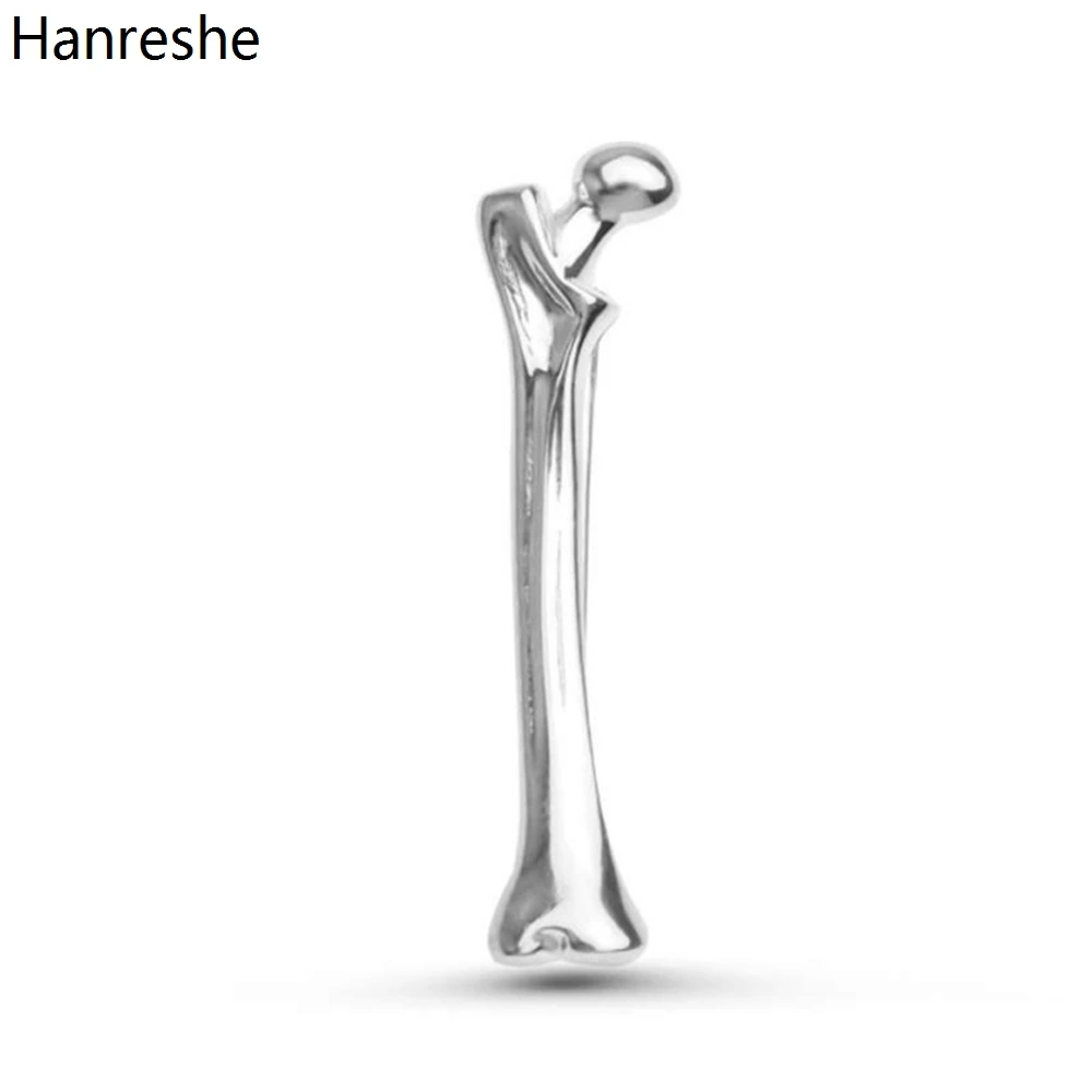 

Hanreshe Thigh Bone Medical Brooch Pins Anatomy Orthopedics Lapel Backpack Badges Medicine Jewelry Gifts for Doctors Nurses