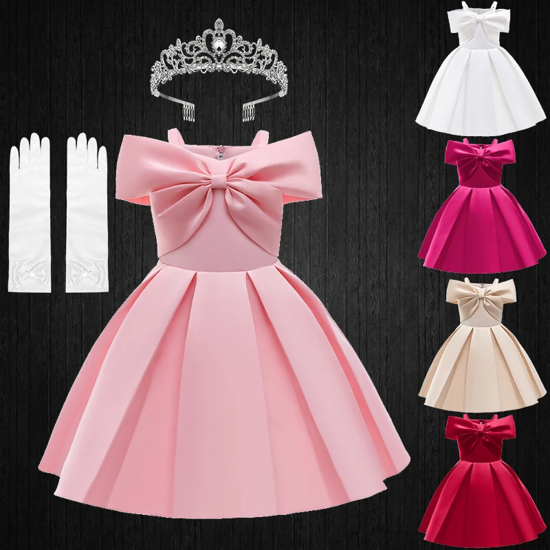Summer Style Young Girl Pink White Solid Color Halter Pleated Dress Children Formal Occasion Ceremony Elegant Kids Party Dresses
Summer Style Young Girl Pink White Solid Color Halter Pleated Dress Children Formal Occasion Ceremony Elegant Kids Party Dresses