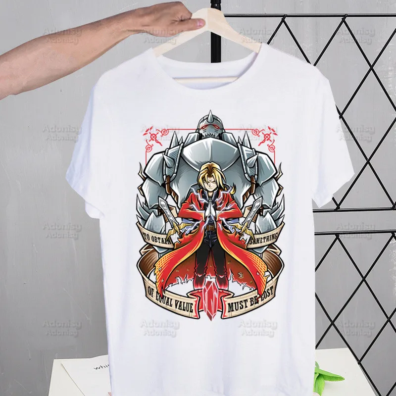 Fullmetal Alchemist Men's Tshirt Cute Printing Shirt Mens Fashion Anime Edward Elric T-Shirt For Men Casual Tops Short Sleeve
Fullmetal Alchemist Men's Tshirt Cute Printing Shirt Mens Fashion Anime Edward Elric T-Shirt For Men Casual Tops Short Sleeve