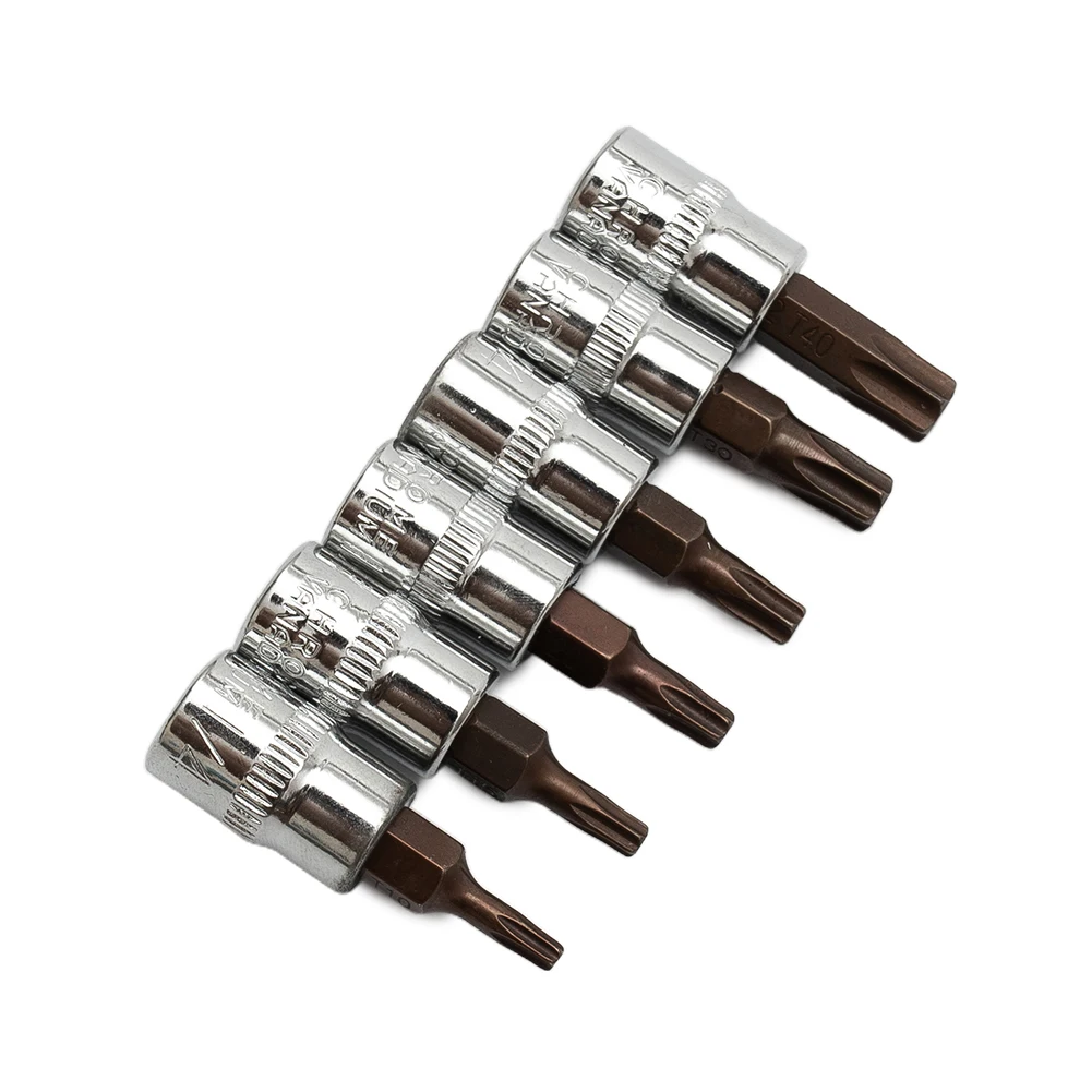 6pcs 1/4inch Hex Torx Screwdriver Bit Set Drive Socket Head Screwdriver T10-T40 For Factory Repair Shop Home Furnishing Tool
6pcs 1/4inch Hex Torx Screwdriver Bit Set Drive Socket Head Screwdriver T10-T40 For Factory Repair Shop Home Furnishing Tool