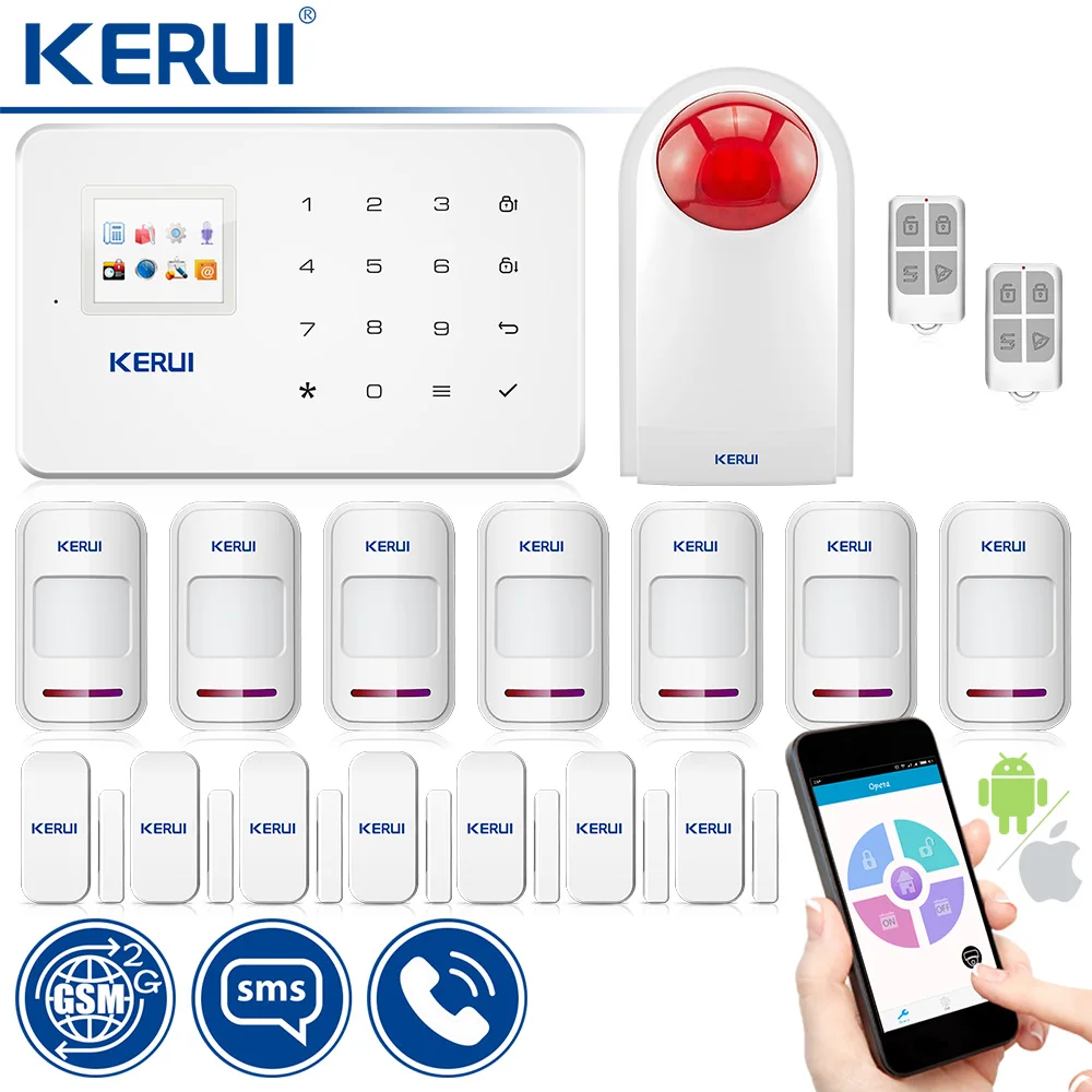 Система сигнализации KERUI G18, охранная система с датчиком движения, gsm, с приложением для IOS, для умного дома
Система сигнализации KERUI G18, охранная система с датчиком движения, gsm, с приложением для IOS, для умного дома