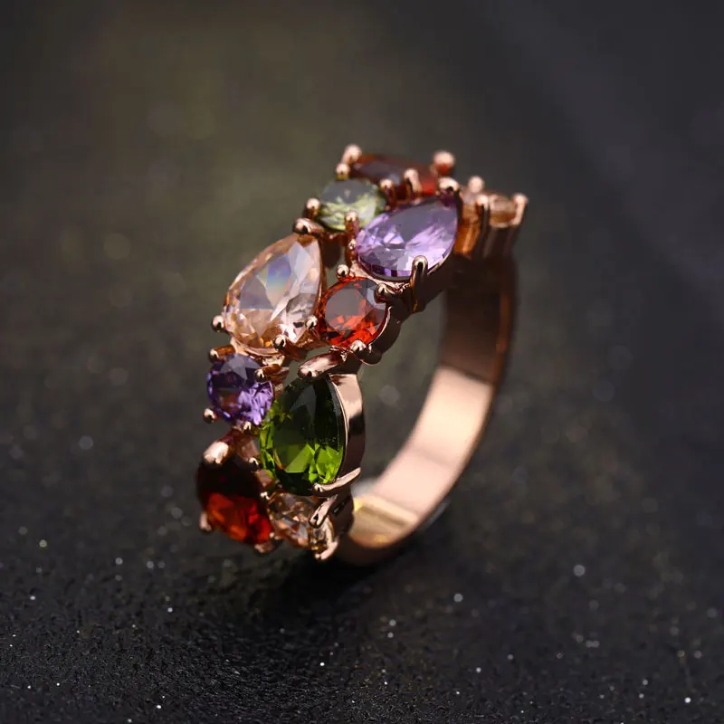 Mona Lisa seven color zirconia ring Europe and the United States style gold-plated creative female women coloful zirconia rings
Mona Lisa seven color zirconia ring Europe and the United States style gold-plated creative female women coloful zirconia rings