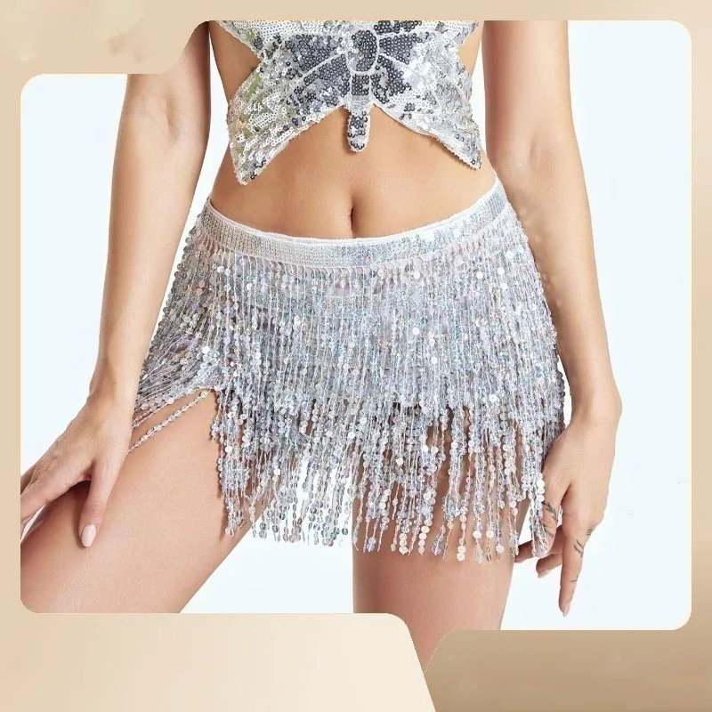 3/4 Layers Wave Hip Scarf Women Belly Dance Performance Costume Shine Sparkle Fringe Sequin Mini Skirt Wrap Belt Colorful New 
3/4 Layers Wave Hip Scarf Women Belly Dance Performance Costume Shine Sparkle Fringe Sequin Mini Skirt Wrap Belt Colorful New