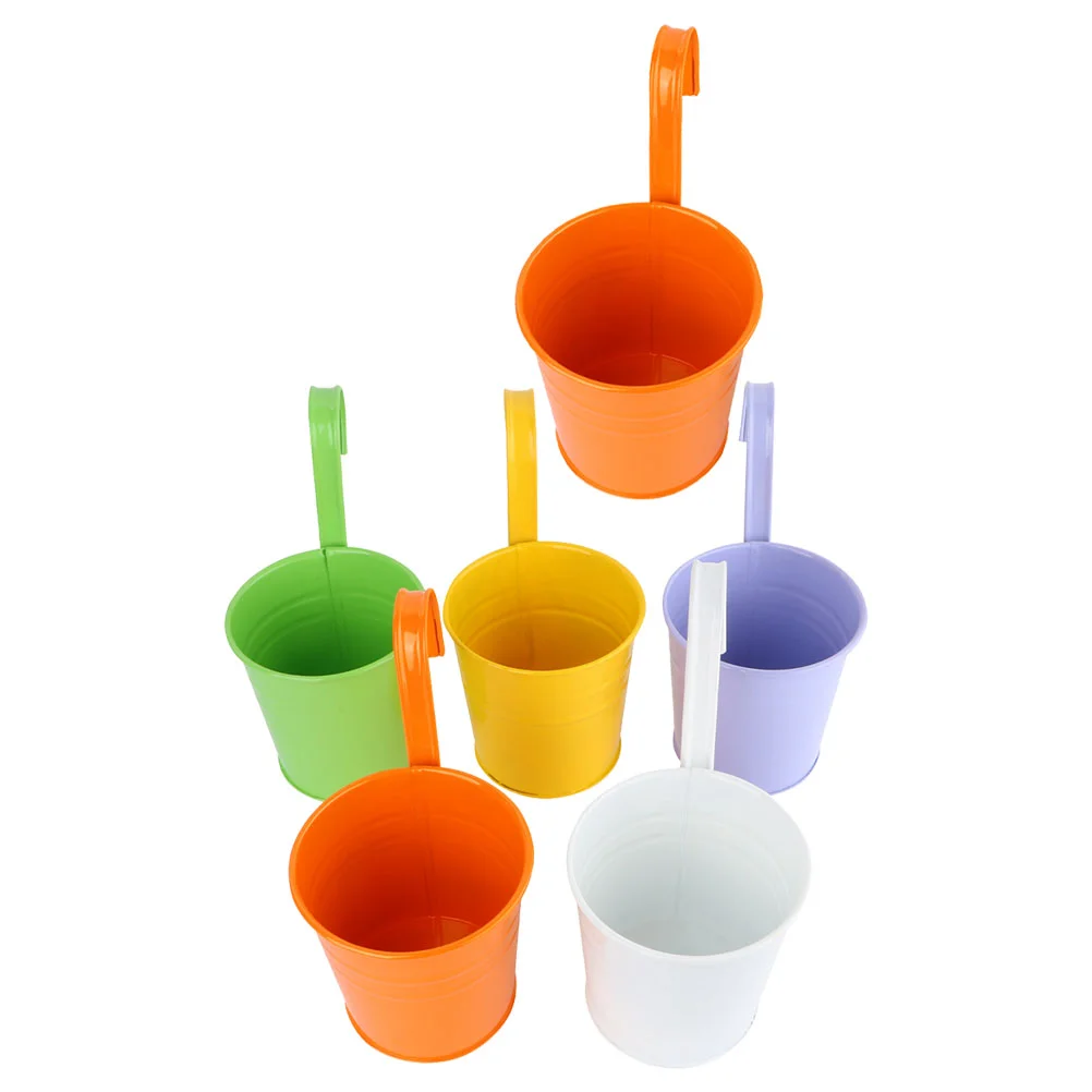 6 Pcs Removable Hooks Hanging Bucket Flower Pots Metal Basket 10X8CM Iron Planter
6 Pcs Removable Hooks Hanging Bucket Flower Pots Metal Basket 10X8CM Iron Planter