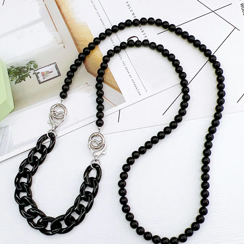 Acrylic Bag Chain Black And White Bead Replacement Bag Strap Handbag Chains Shoulder Bag Strap DIY Women Resin Chain For Bags
Acrylic Bag Chain Black And White Bead Replacement Bag Strap Handbag Chains Shoulder Bag Strap DIY Women Resin Chain For Bags