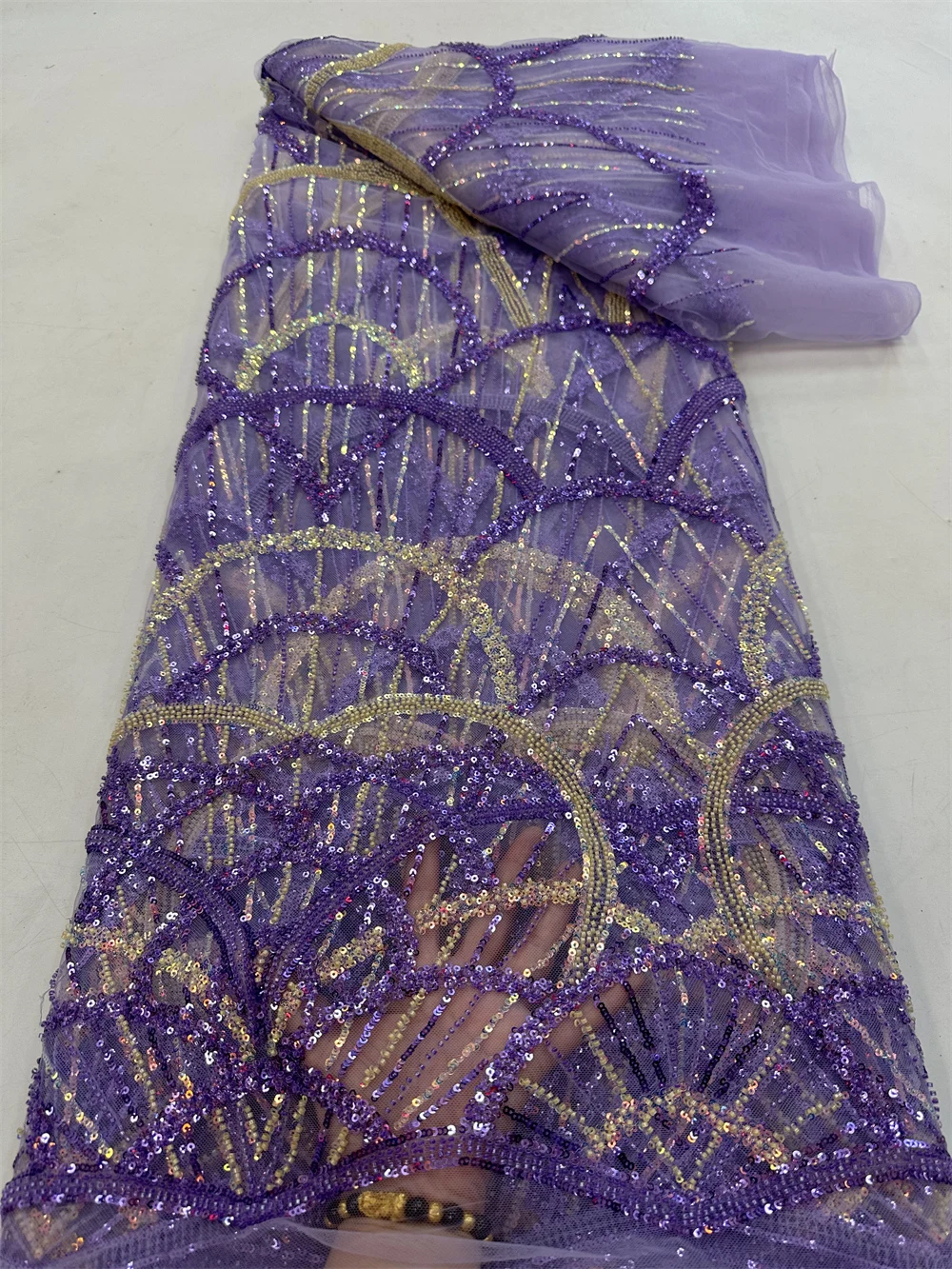 Luxurious African Sequins Beaded Groom Tulle lace Fabric High Quality Embroidery French Mesh Tulle Lace For Party Dress QF0822
Luxurious African Sequins Beaded Groom Tulle lace Fabric High Quality Embroidery French Mesh Tulle Lace For Party Dress QF0822